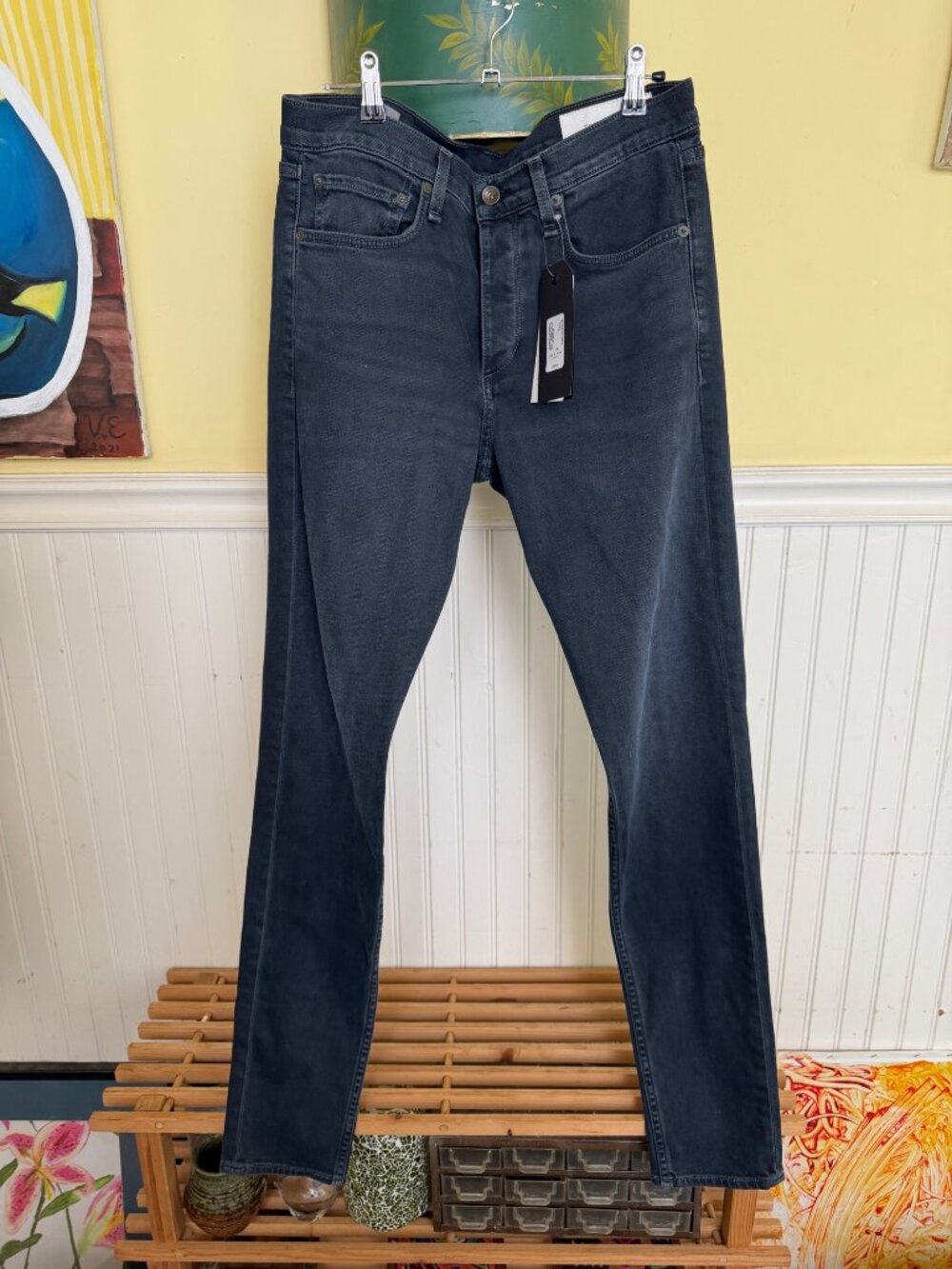 Rag & Bone Mens Extra Slim Fit 1 Dark Wash Denim Jeans Size 32